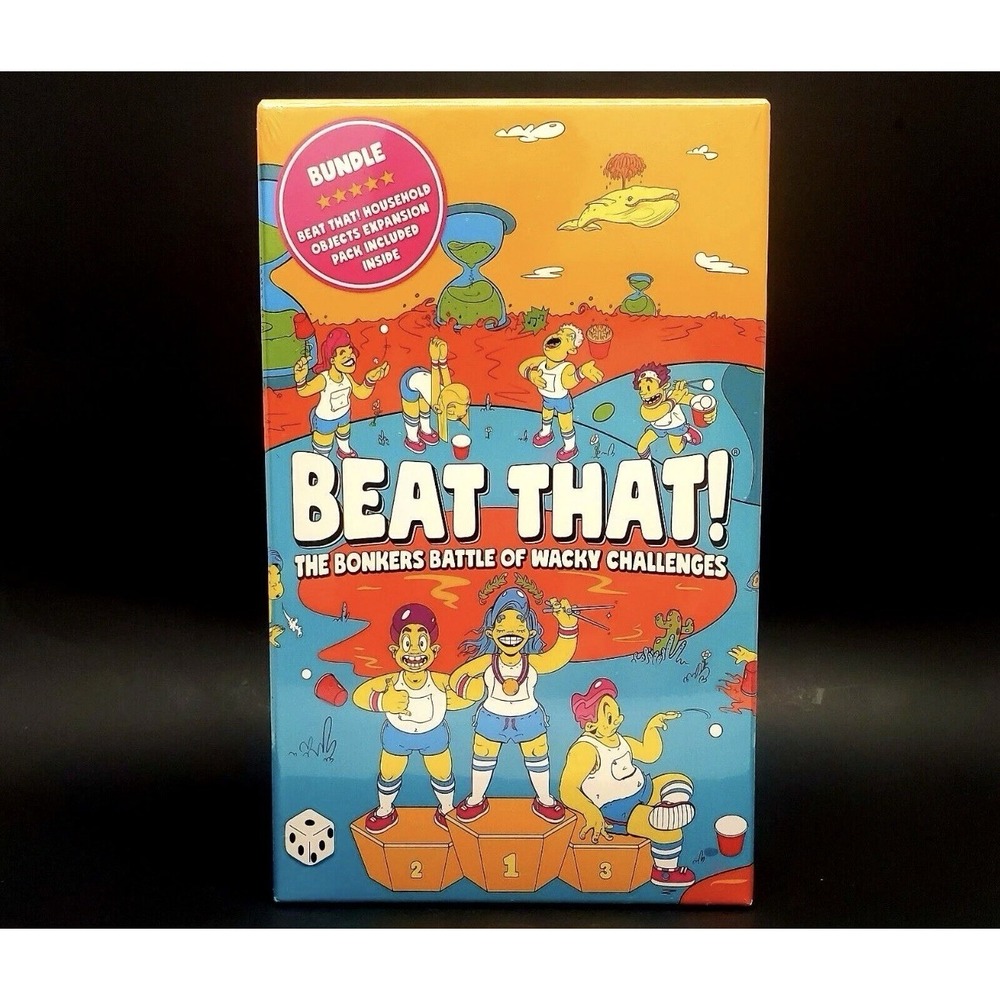 Beat That! Family Game of Wacky Challenges Bundle Includes Expansion Pack Age 9+